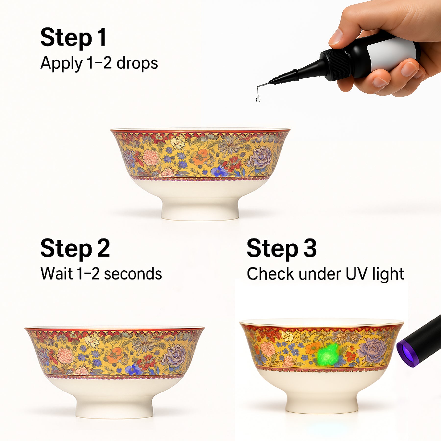 Lead Test Kit, Instant Lead Detection for Dishes, Paint & Toys, Accurate Results & Easy Home Use