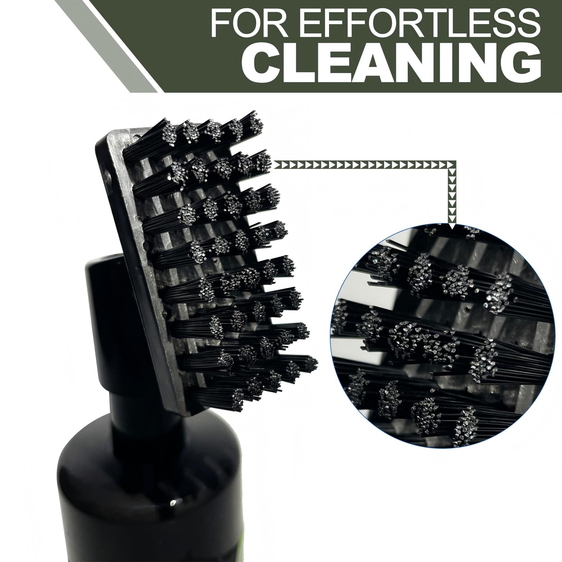 M-ROMLOO Golf Club Cleaner Brush with Water Spray, 5OZ Portable Club Groove Cleaning Tool with Clip