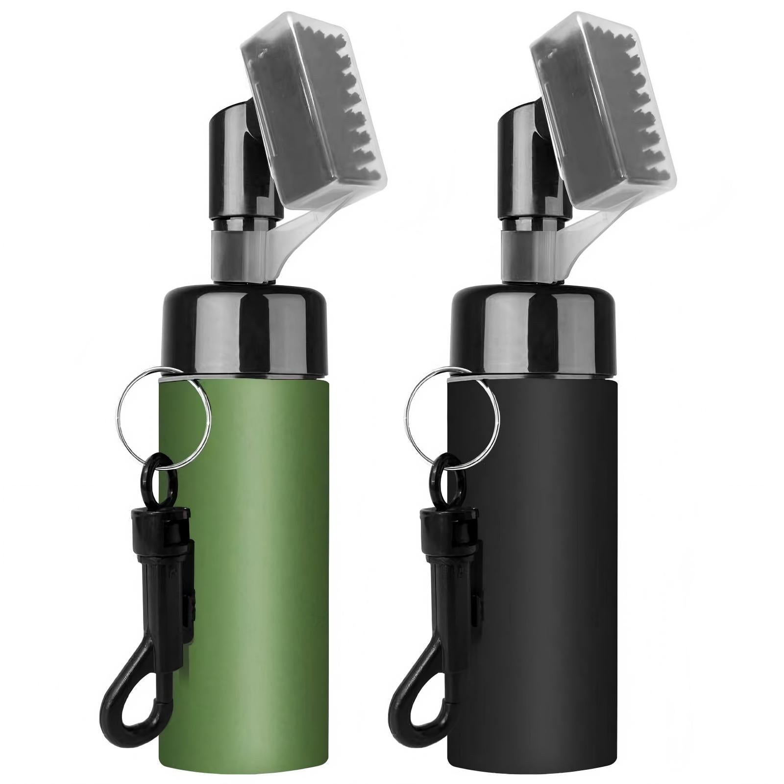 M-ROMLOO Golf Club Cleaner Brush with Water Spray, 5OZ Portable Club Groove Cleaning Tool with Clip