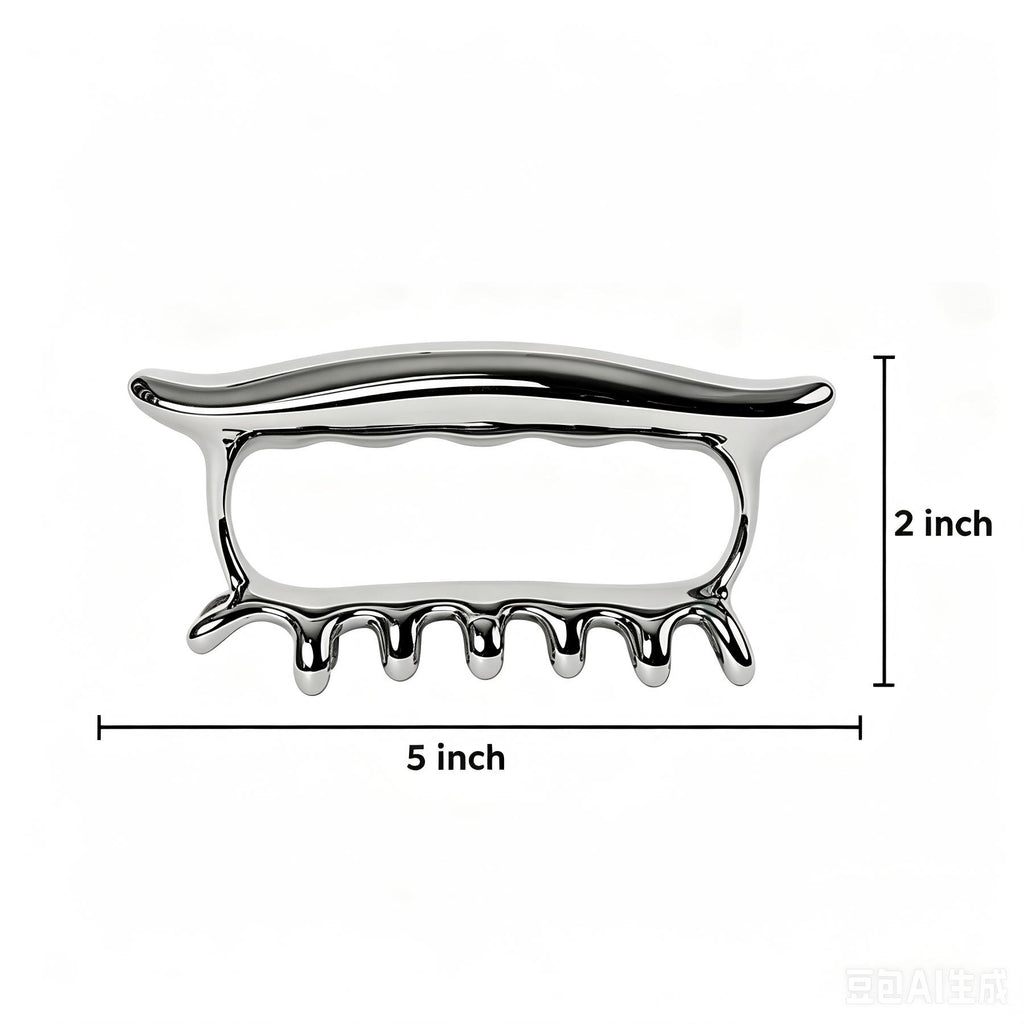 Fascia Massage Tool, Deep Tissue Muscle Scraper for Myofascial Release, Stainless Steel Pressure Point Blaster for Pain Relief & Lymphatic Drainage